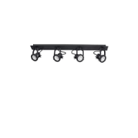 9155103 Таванска Светилка спот САЛВА 4xGU10 црна NOVA LUCE